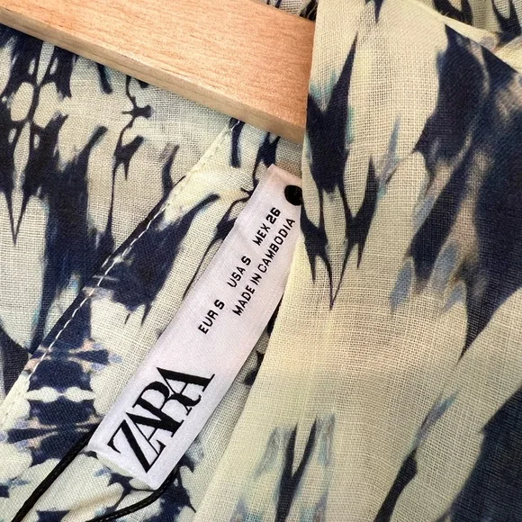 Zara Printed Kaftan Dress or Beach Cover Up - Picture 5 of 6